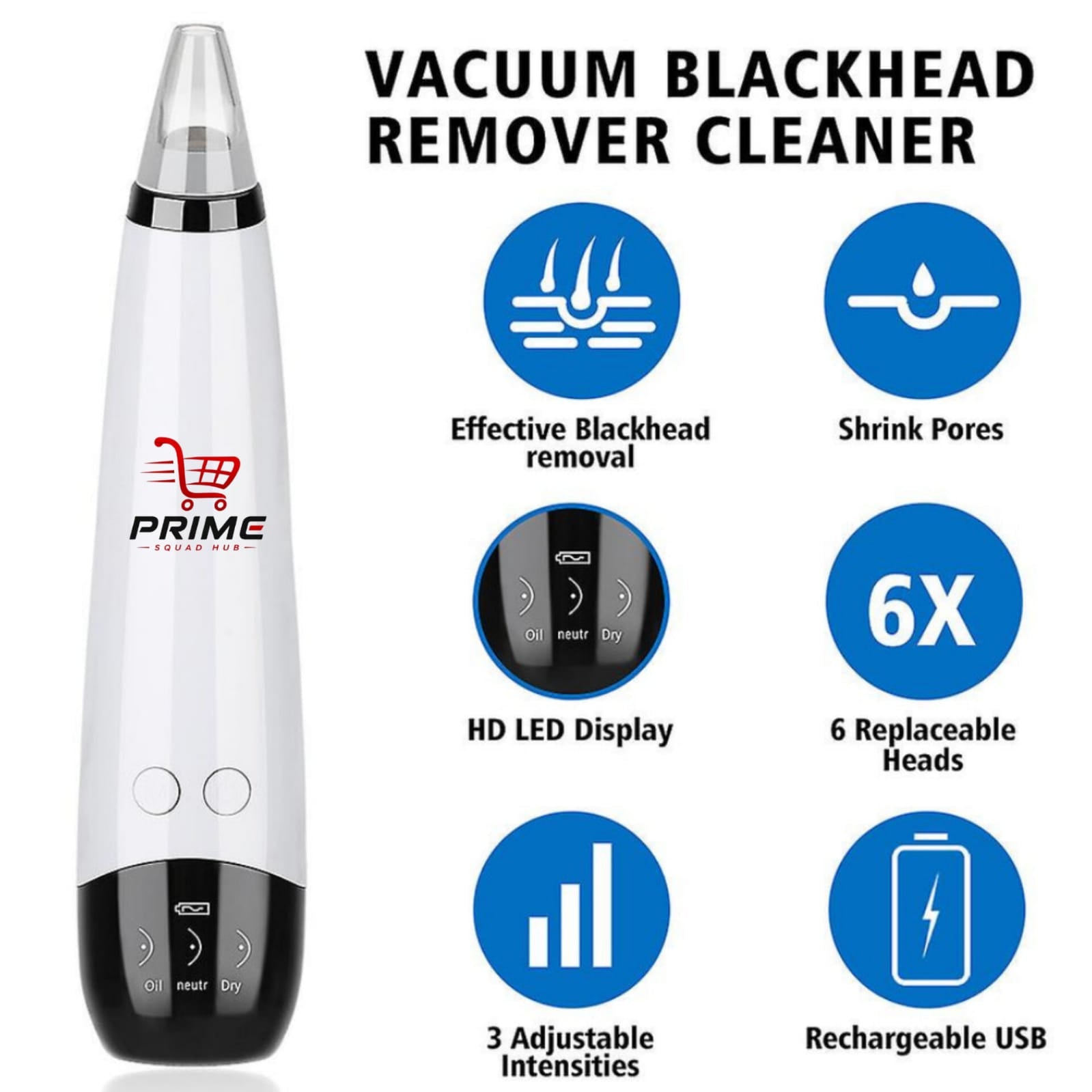 5 in 1 Electric Blackhead Acne Oil Remover