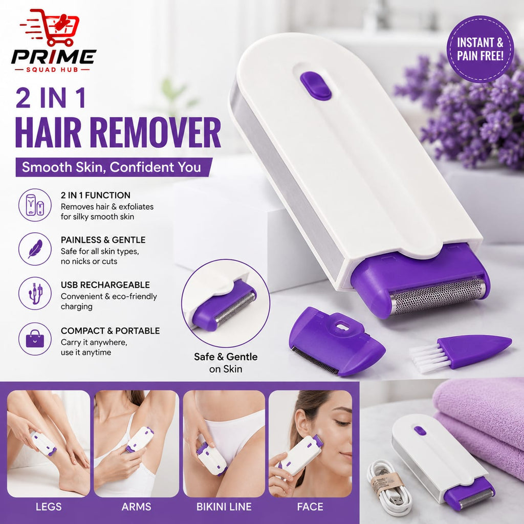 2-in-1 Electric Epilator & Shaver for Women